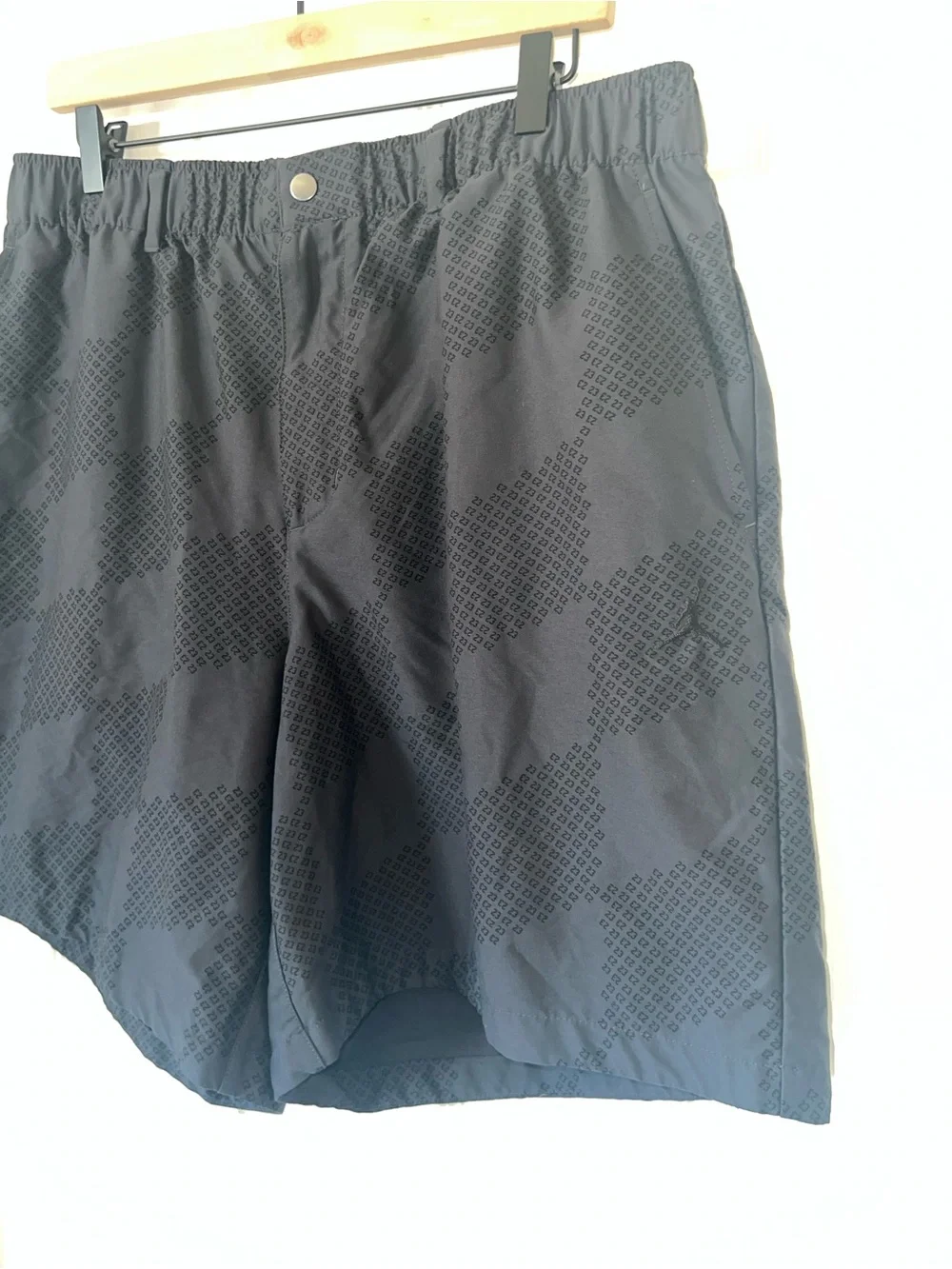 Nike Air Jordan Dri-Fit Golf Shorts Diamond Print Black Size XL
